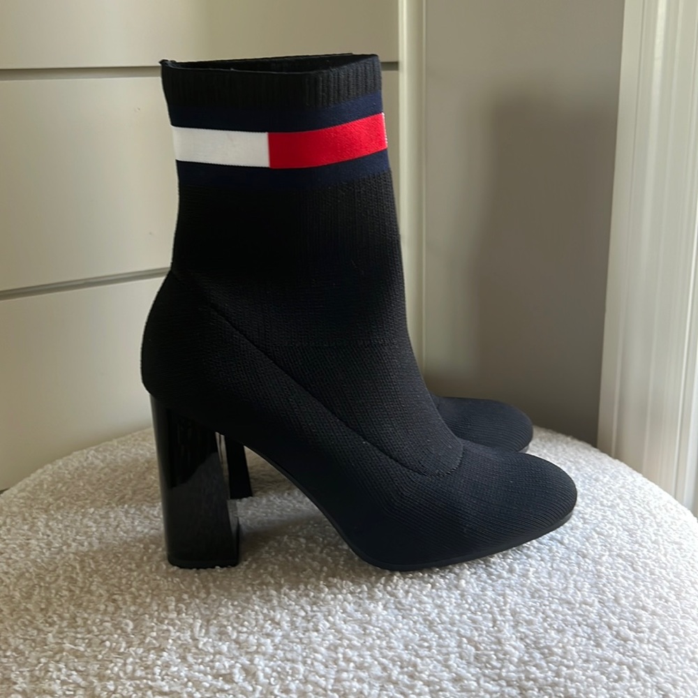 Tommy Hilfiger Jeans Sock heeled boots USA 6.5/EUR 37
